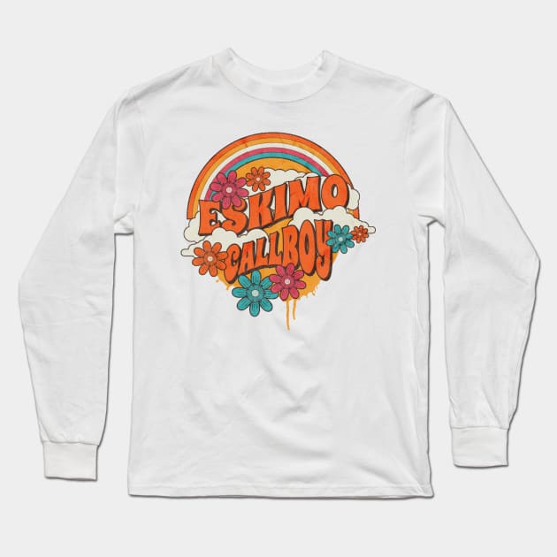 Retro Rainbow - Eskimo Callboy Long Sleeve T-Shirt by sansxart